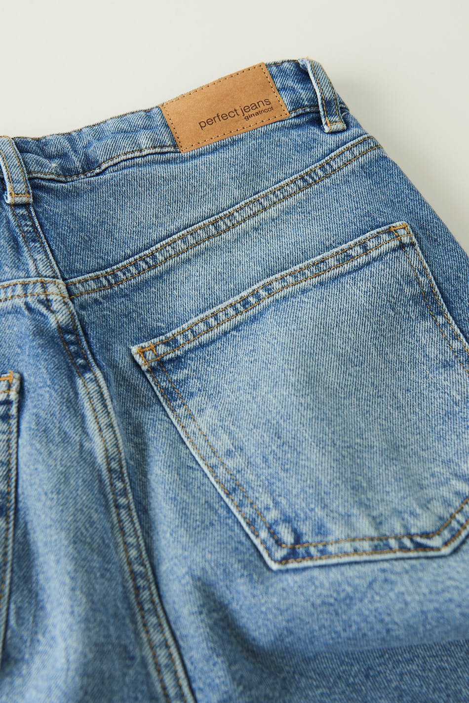 High waist petite slit jeans