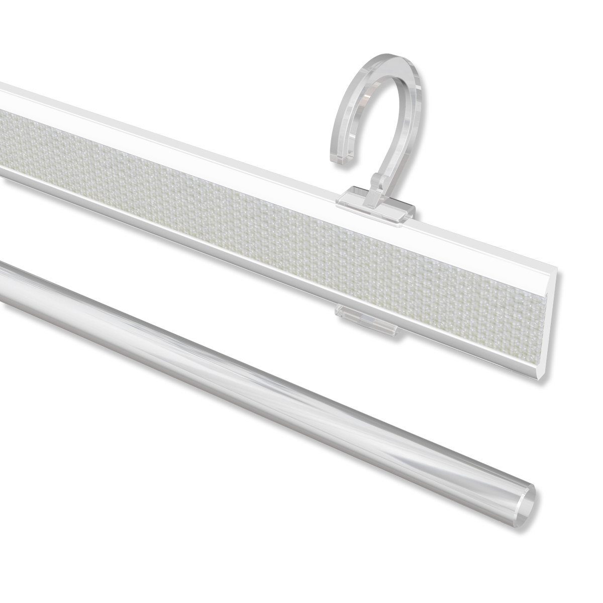 Paneelwagen Easyclip, INTERDECO, Schiebegardinen, für Gardinenstangen 16-20 mm Ø, (1 Stück, Weiss), kürzbar