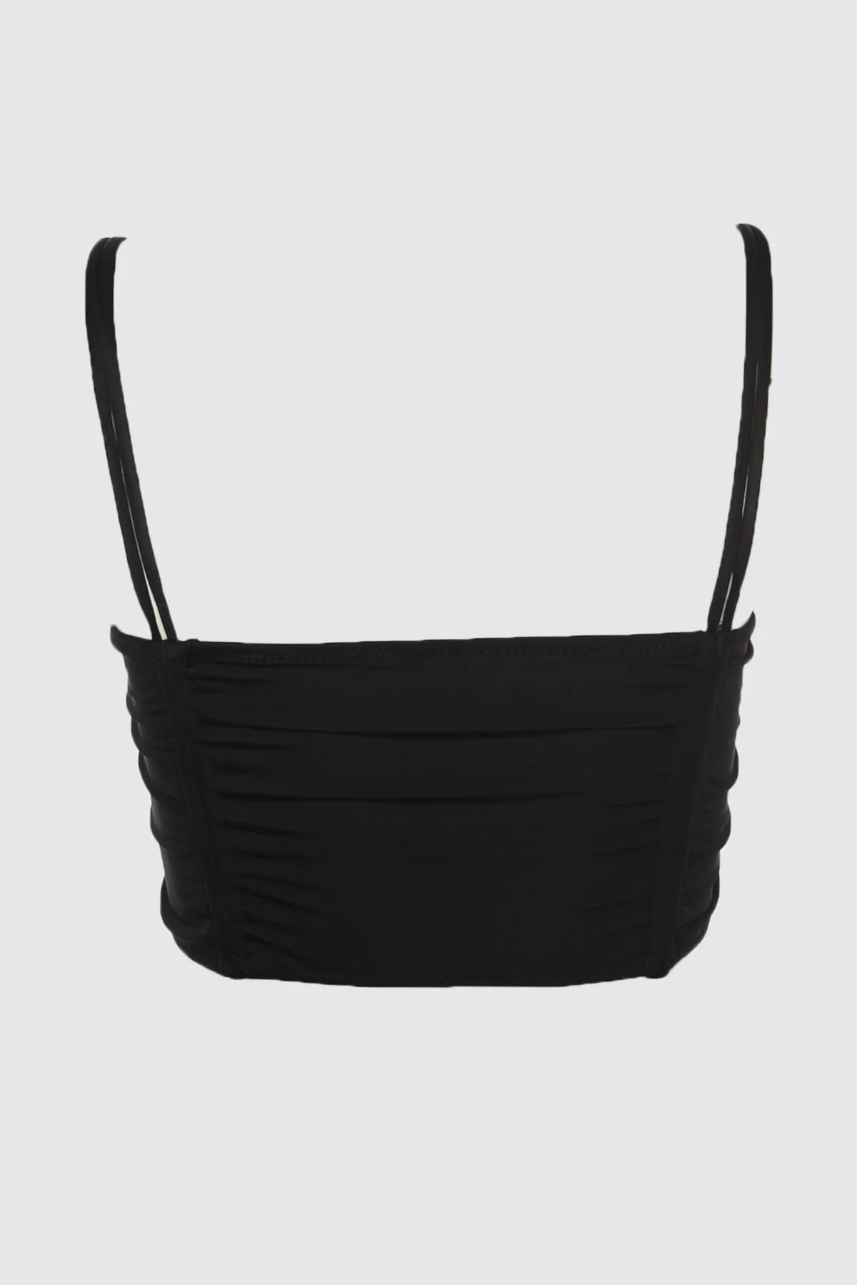 Trendyol Collection  Schwarzes trägerloses Tunnel-Bikinioberteil TBESS21BU0059