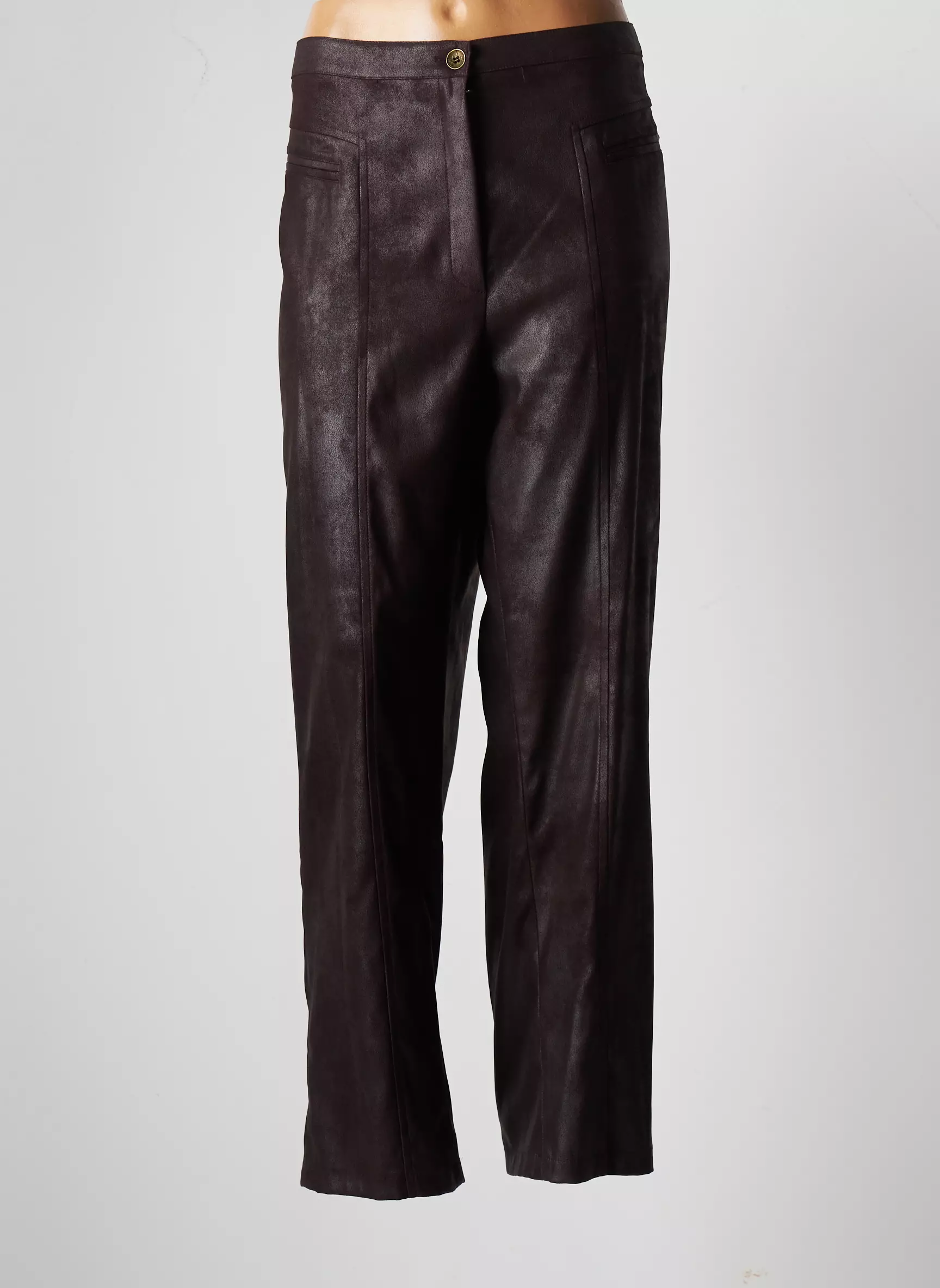 Jumfil Pantalons Droits Femme couleur marron