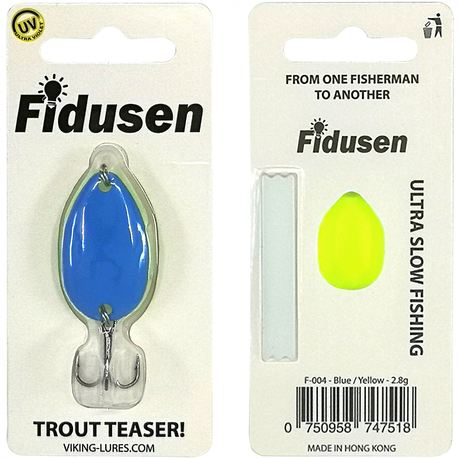 OGP Kunstköder Fidusen (Blue/Yellow, 2,8 g)