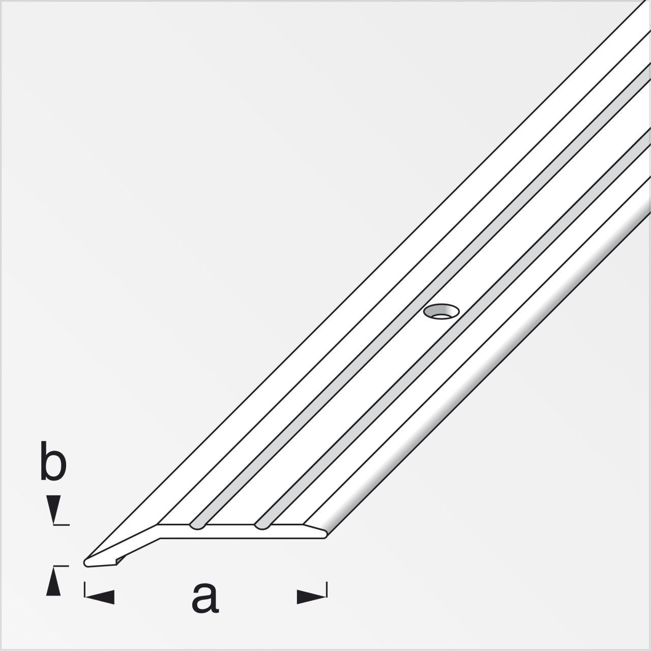 alfer Abschlussprofil alfer Abschlussprofil 1 m, 30 x 5 mm Aluminium