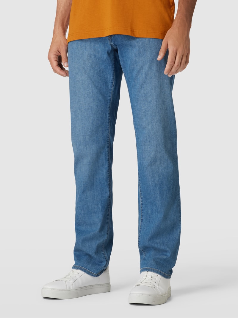 Jeans mit 5-Pocket-Design Modell 'Dijon' in hellblau