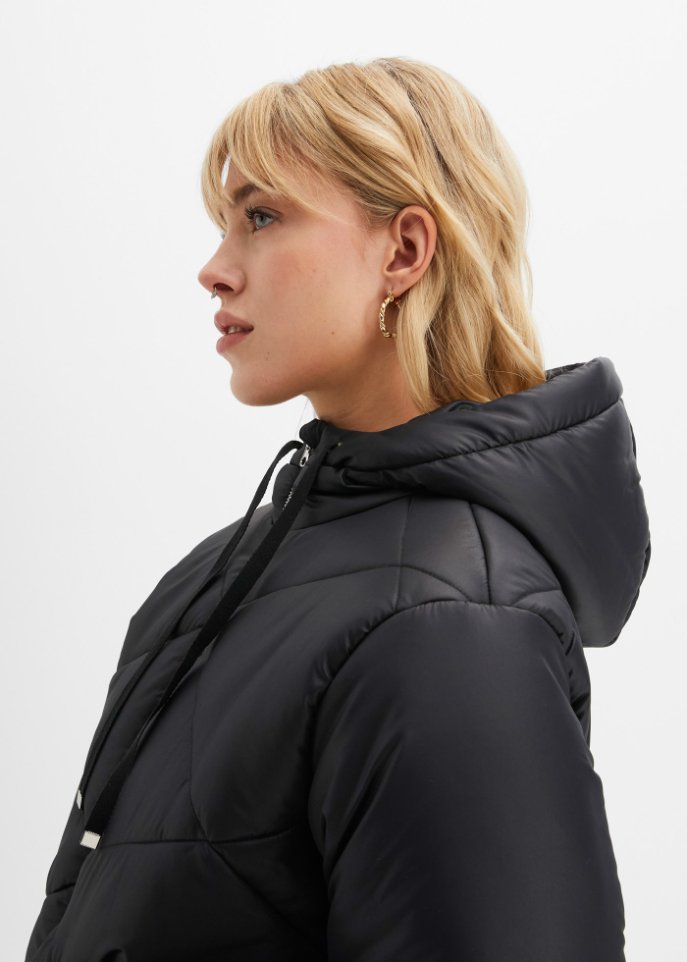 Steppjacke mit Kapuze