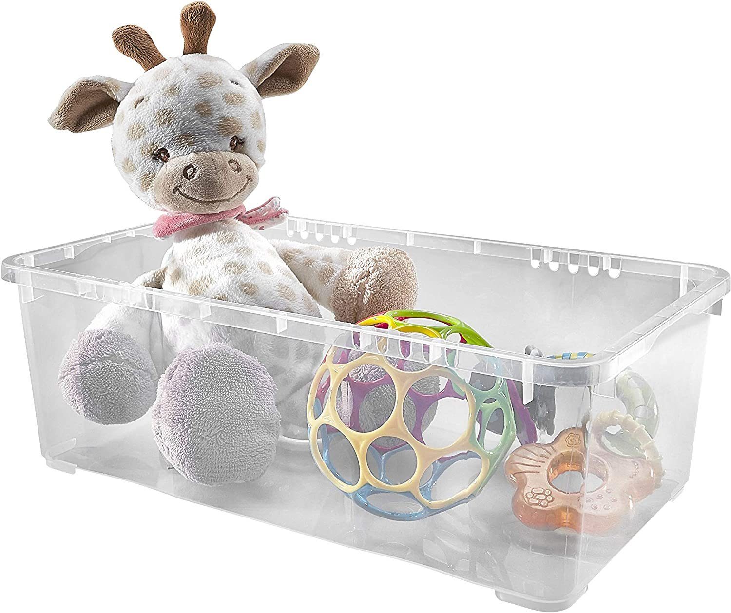 ALPFA Schuhbox 6 er Set je 5,0 Liter Klarsichtboxen Stapelboxen Kunststoffboxen