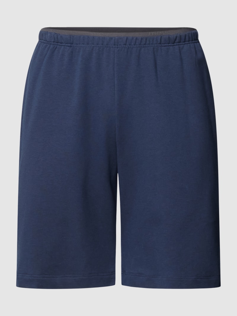 Pyjama-Hose mit elastischem Bund in dunkelblau