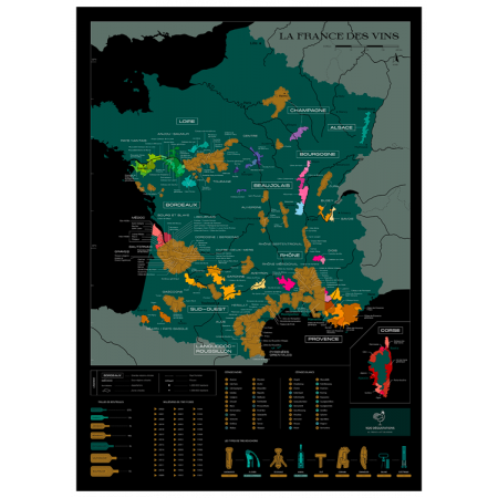 LA FRANCE DES VINS - CARTE À GRATTER