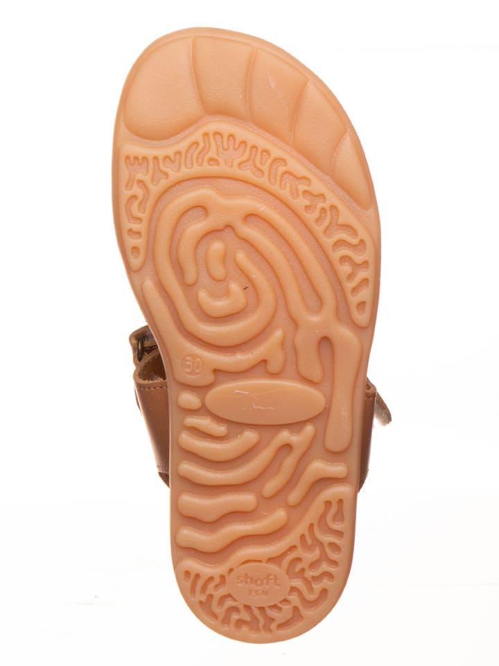 kmins Leder-Sandalen in Hellbraun günstig kaufen