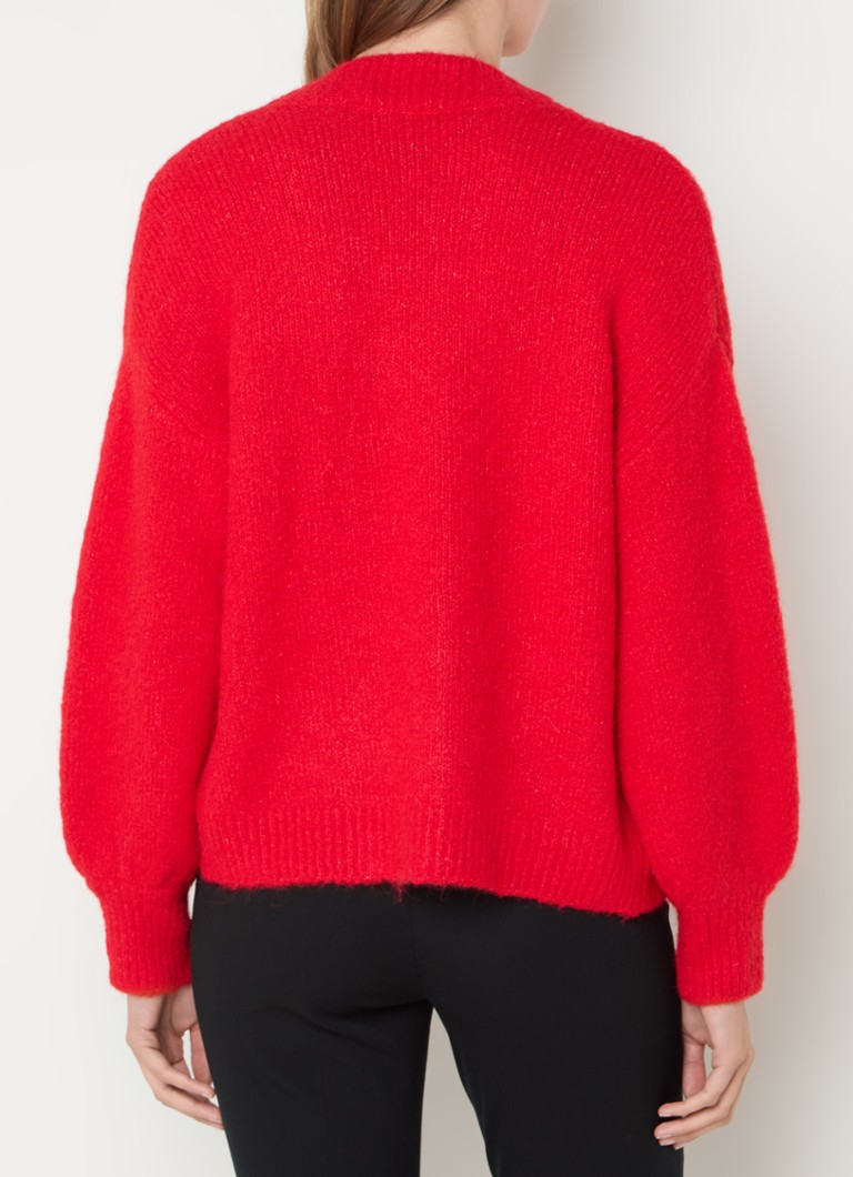 Gilet Summum in maglia fine con stampa pantera in misto lana