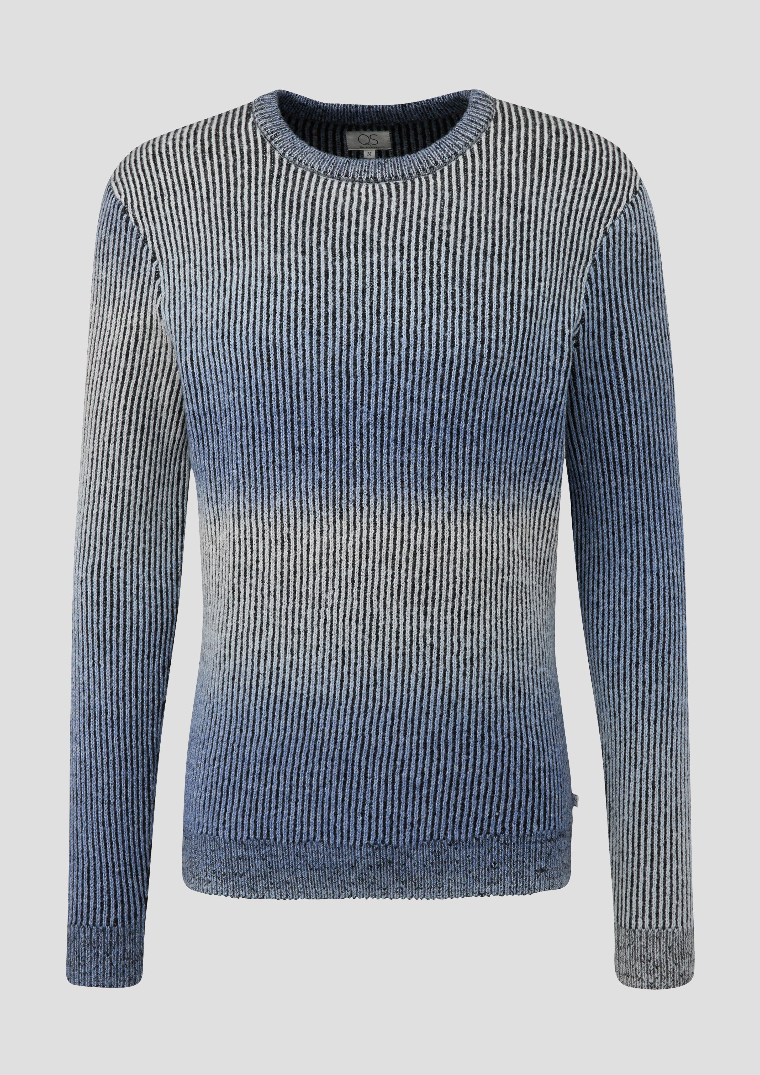 Strickpullover mit Rippblende  2138717-55G0