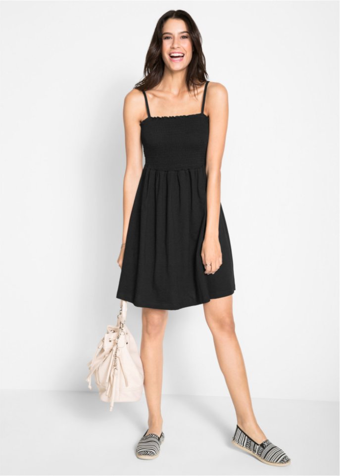 Jersey-Kleid mit verstellbaren Trägern