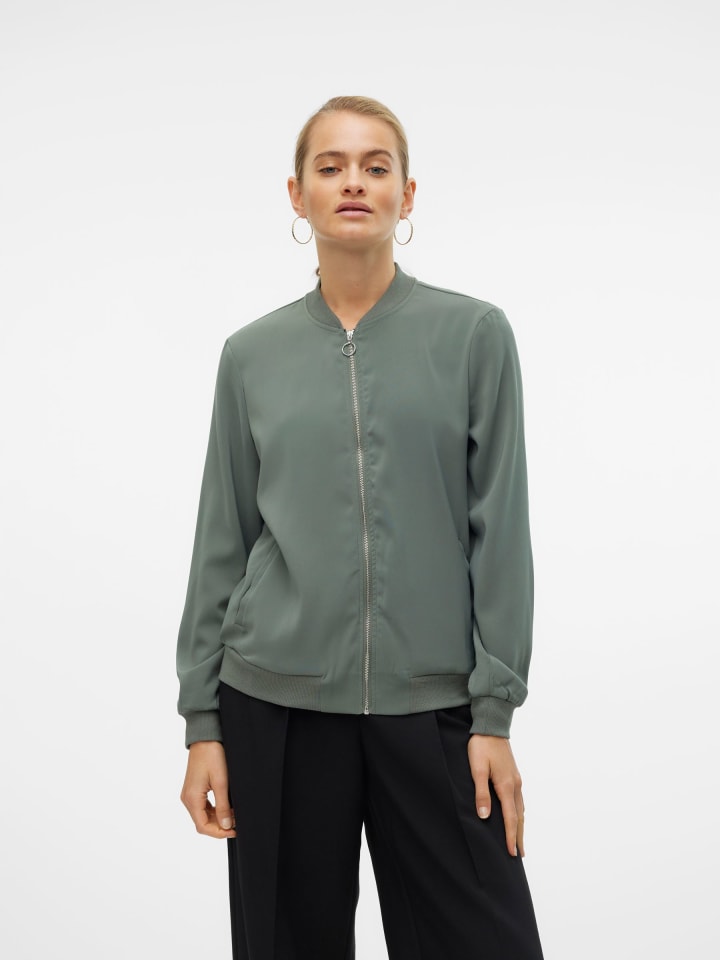 Vero Moda Leichte Bomber Jacke für Alltagslook Dünner Blouson in Grün-2 günstig kaufen