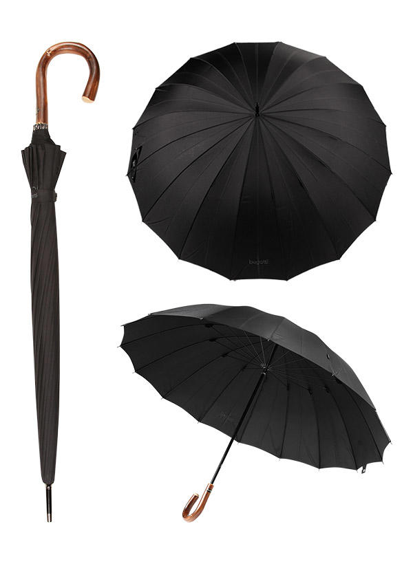 bugatti, Regenschirm XL, manuelle Bedienung, schwarz