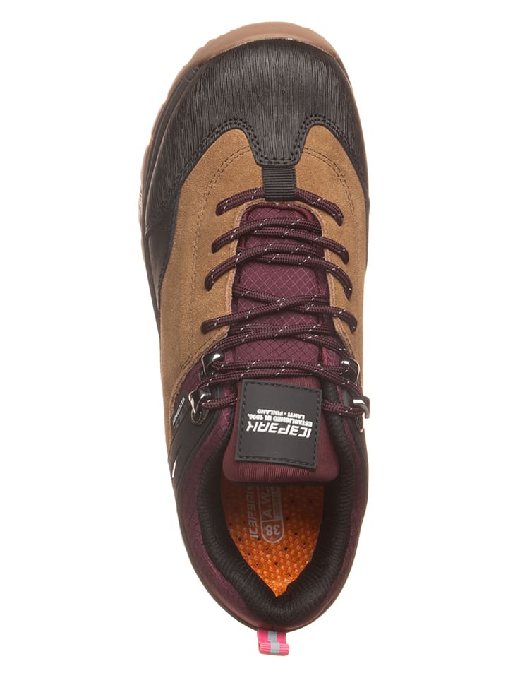 Icepeak Trekkingschuhe in Hellbraun/ Lila/ Schwarz günstig kaufen
