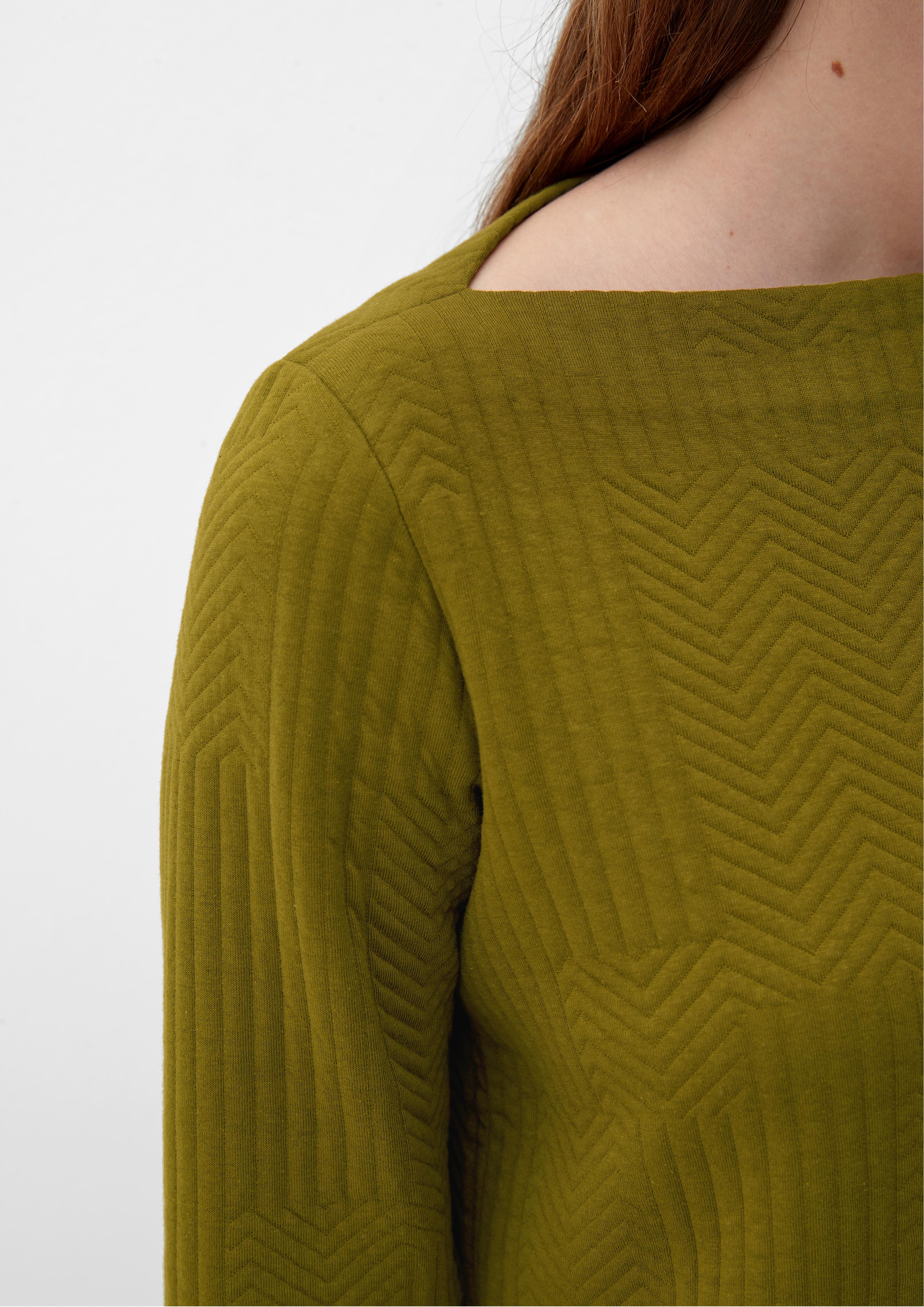 Sweatshirt mit Fischgrat-Muster  2124415-7734