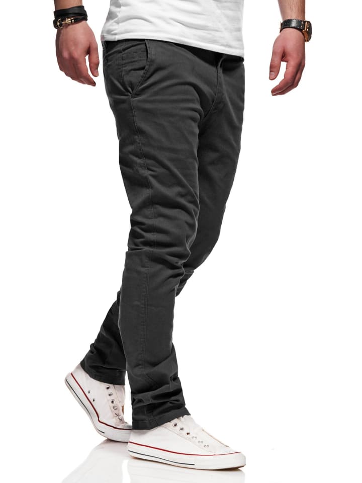 behype Chinohose Heritage in dunkelgrau günstig kaufen