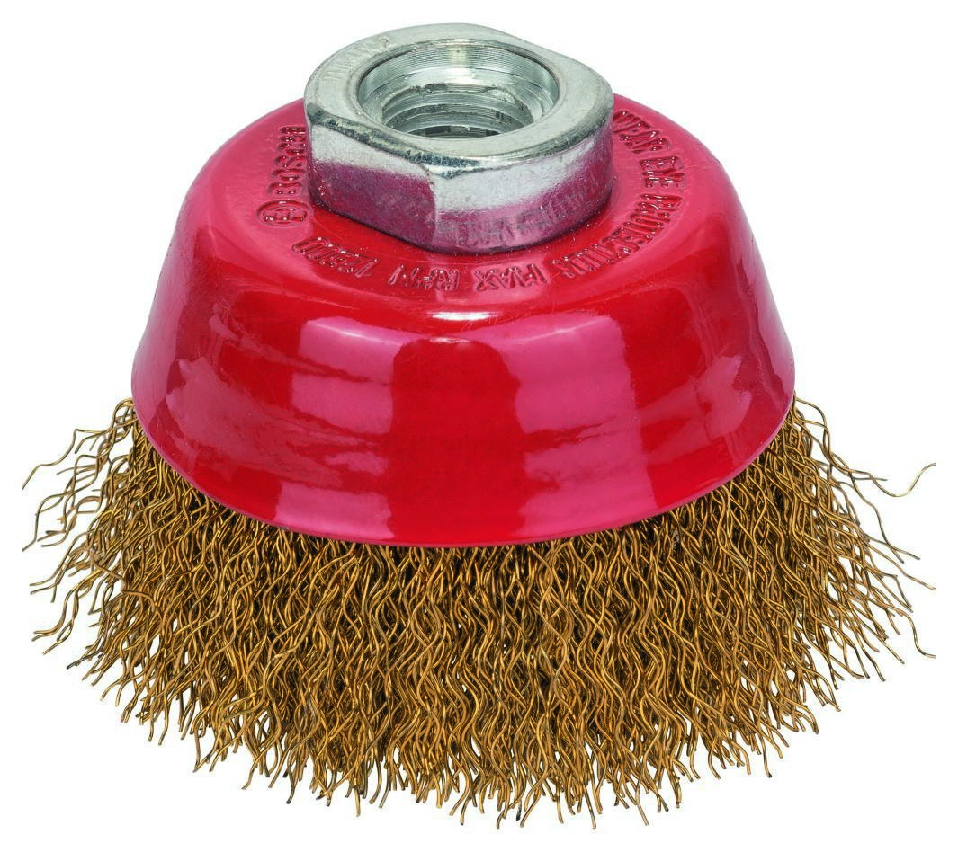 Accessoires Bosch Bleus 1608614020 Brosse métallique ondulée en laiton 70 mm M14