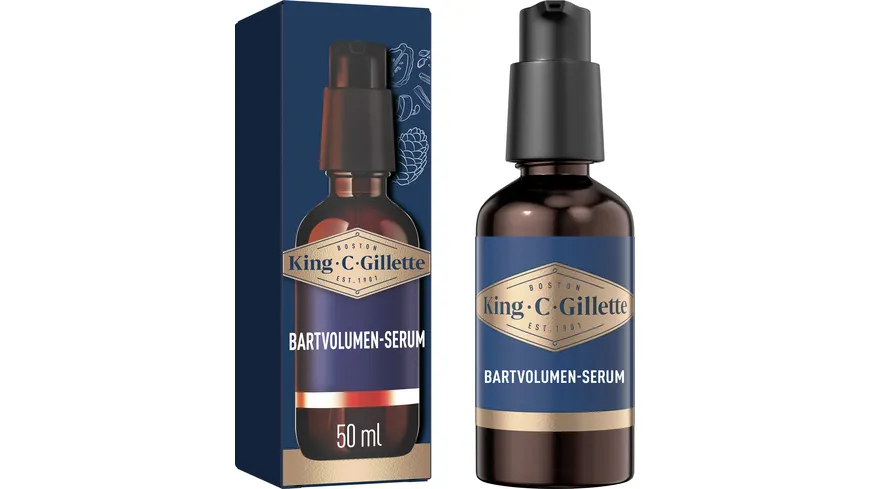 King C. Gillette Bartpflege Bartvolumen Serum 50 ml