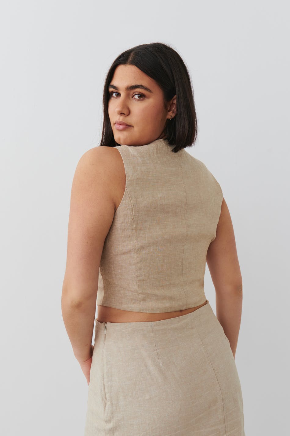 Linen vest