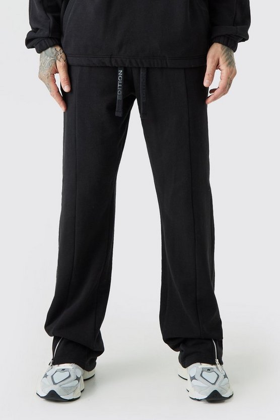 Tall lockere Jogginghose mit geteiltem Saum