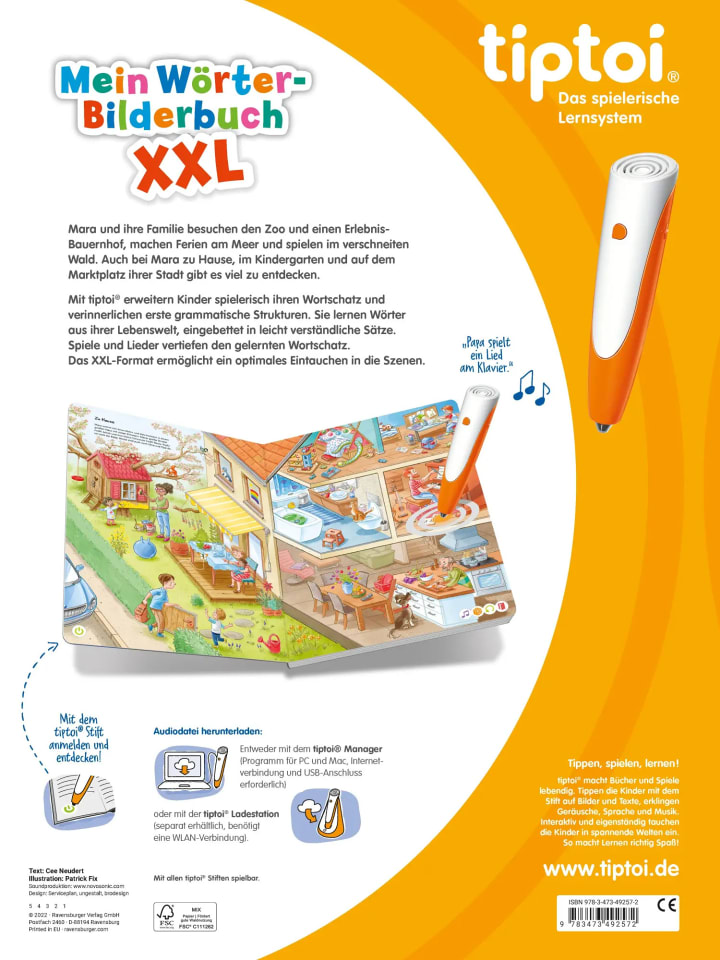 Ravensburger tiptoi® Mein Wörter-Bilderbuch XXL günstig kaufen onesize
