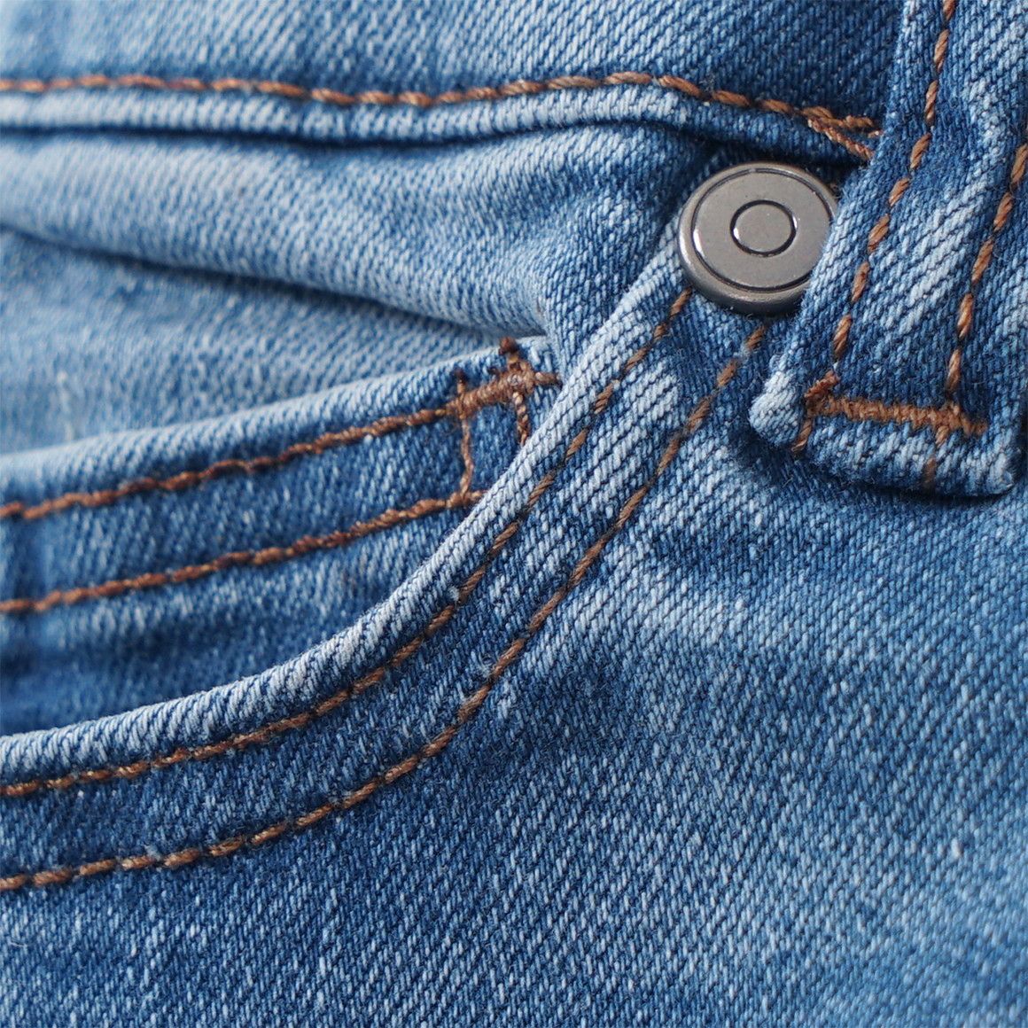 Mädchen Slim-Jeans mit verstellbarem Bund