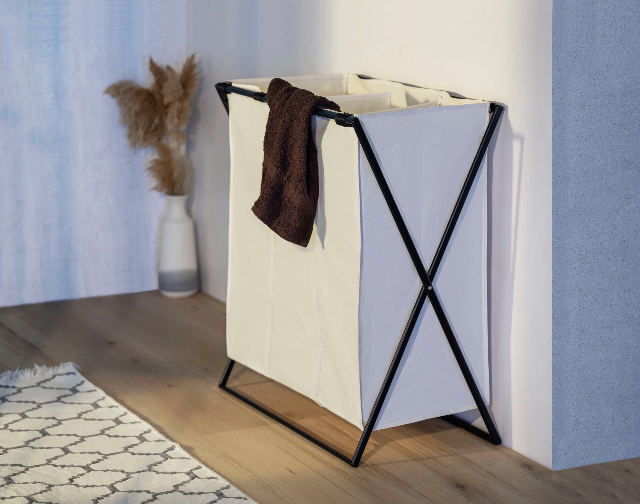 WENKO Wäschesortierer Trio XL, 145 Liter Fassungsvermögen
