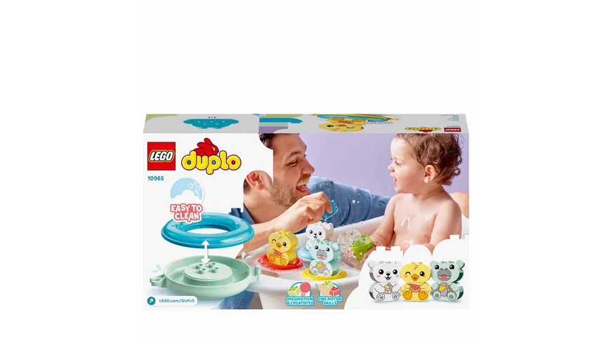 LEGO DUPLO 10965 Badewannenspaß: Schwimmender Tierzug