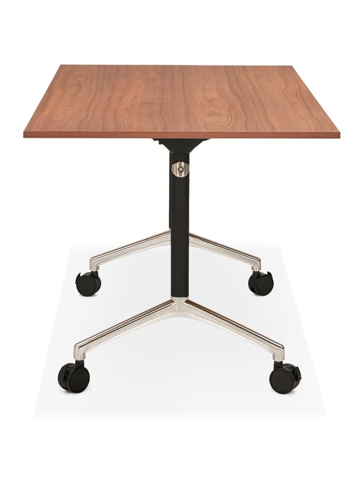 KADIMA DESIGN Schreibtisch faltbar 160x80 cm, minimalistisch Computertisch in Braun günstig kaufen