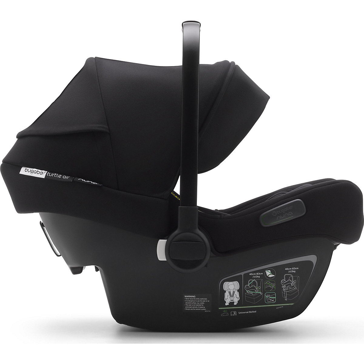 Babyschale Turtle Air by Nuna , schwarz