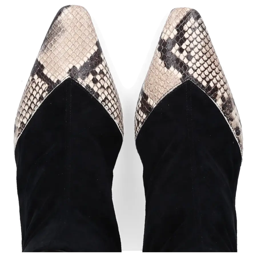 Fabio Rusconi - Stiefeletten CAPRI Veloursleder Prägung schwarz - schwarz