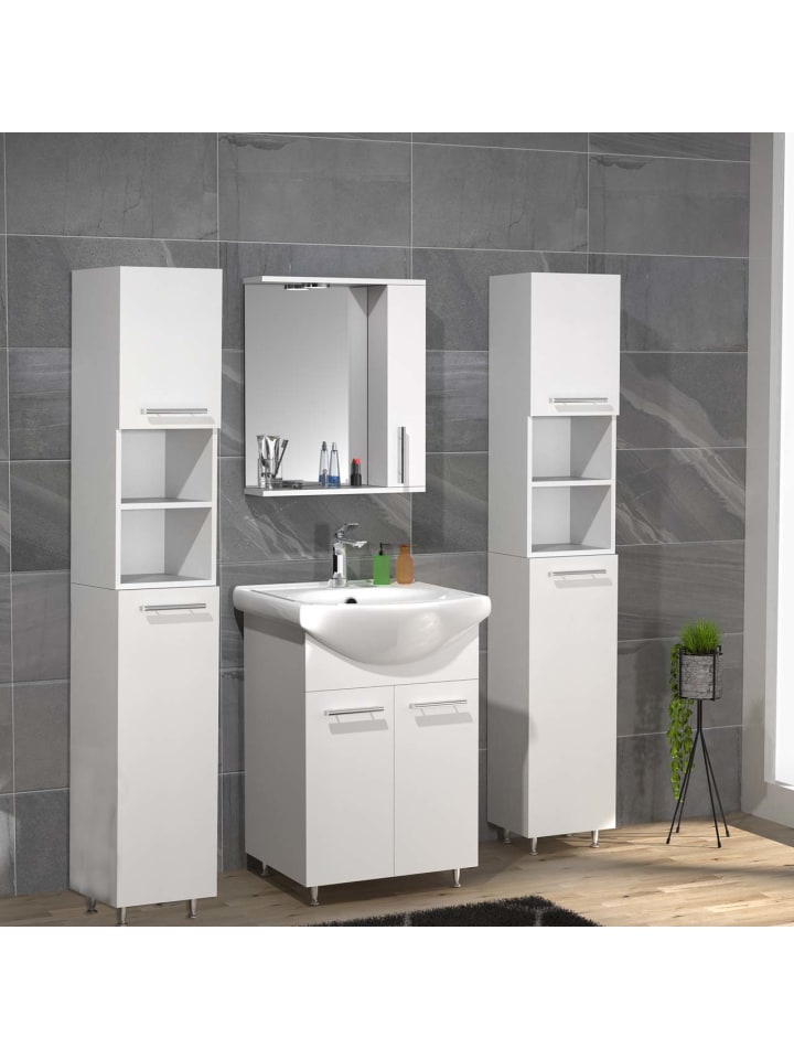 ebuy24 Badmöbelset LisaloM Weiß 115 x 45 cm günstig kaufen onesize
