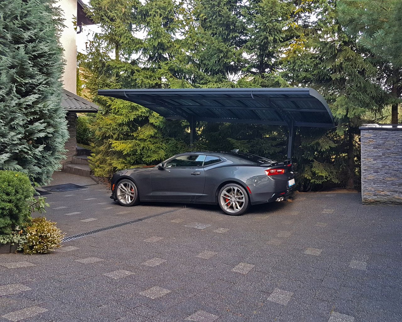 Canopia by Palram Carport Arizona Wave  495 x 289 cm Anthrazit