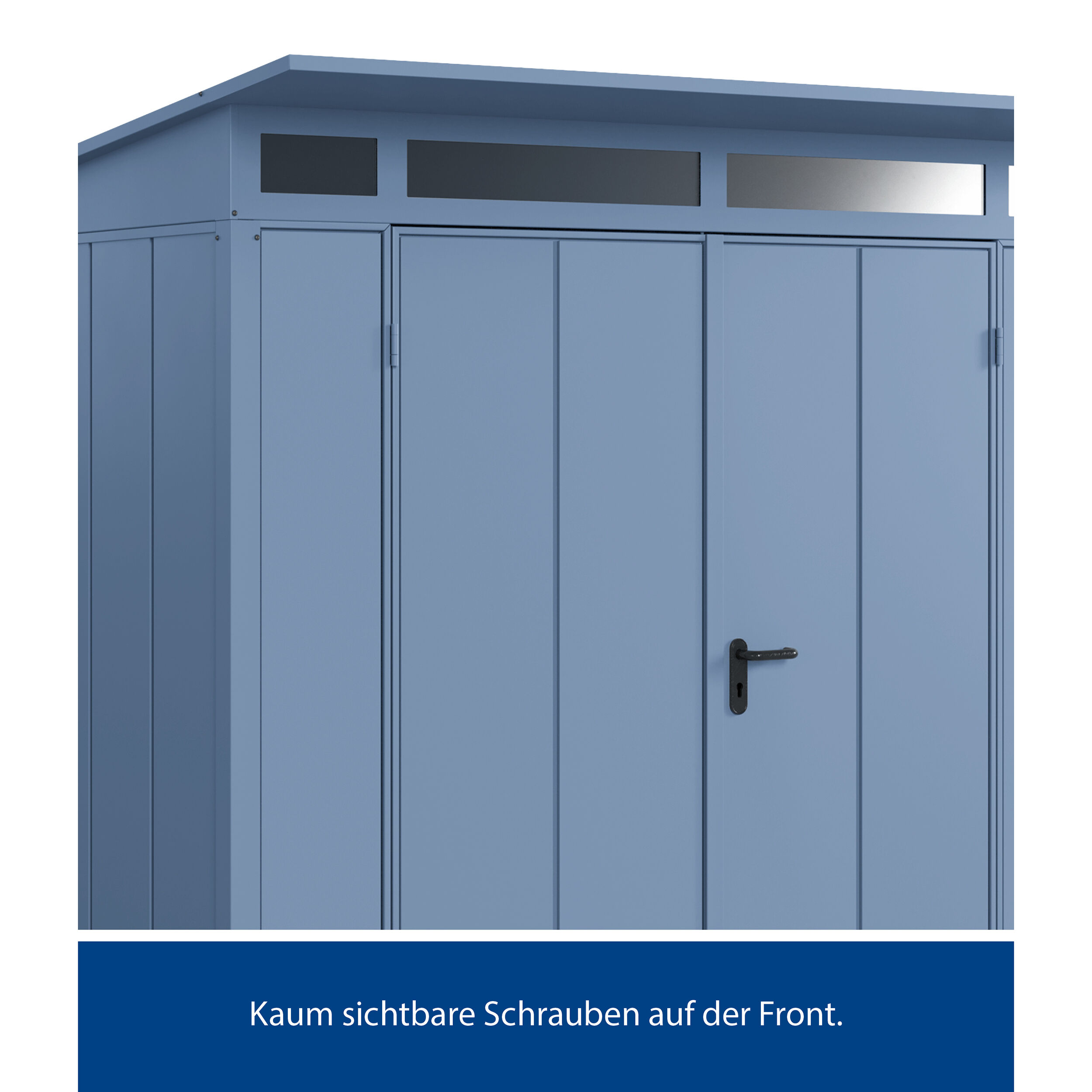 Set Berry Modern-P,Typ 2 Gerätehaus - Blau