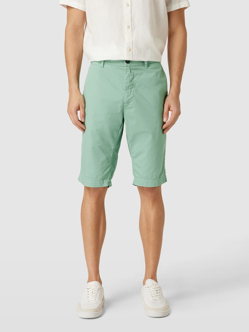 Bermudas mit Eingrifftaschen Modell 'London' in grün