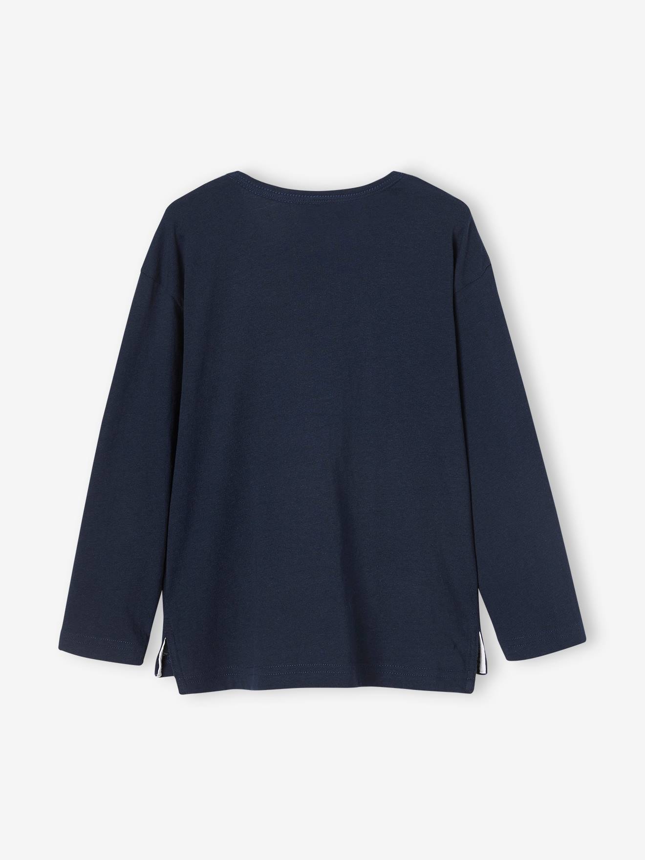 Tee-shirt motif loup de mer garçon marine