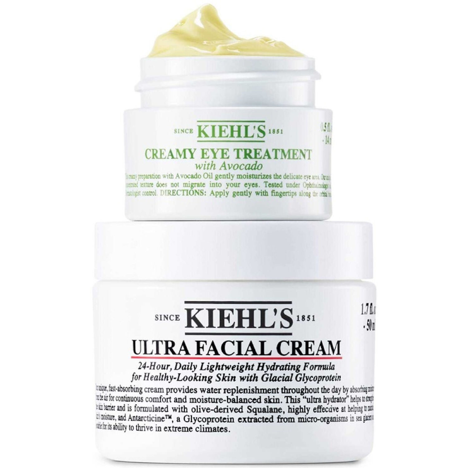 kiehl's Daily Hydrating Duo Coffret Duo Son Contour de yeux 14g + Crème Légère 50 ml