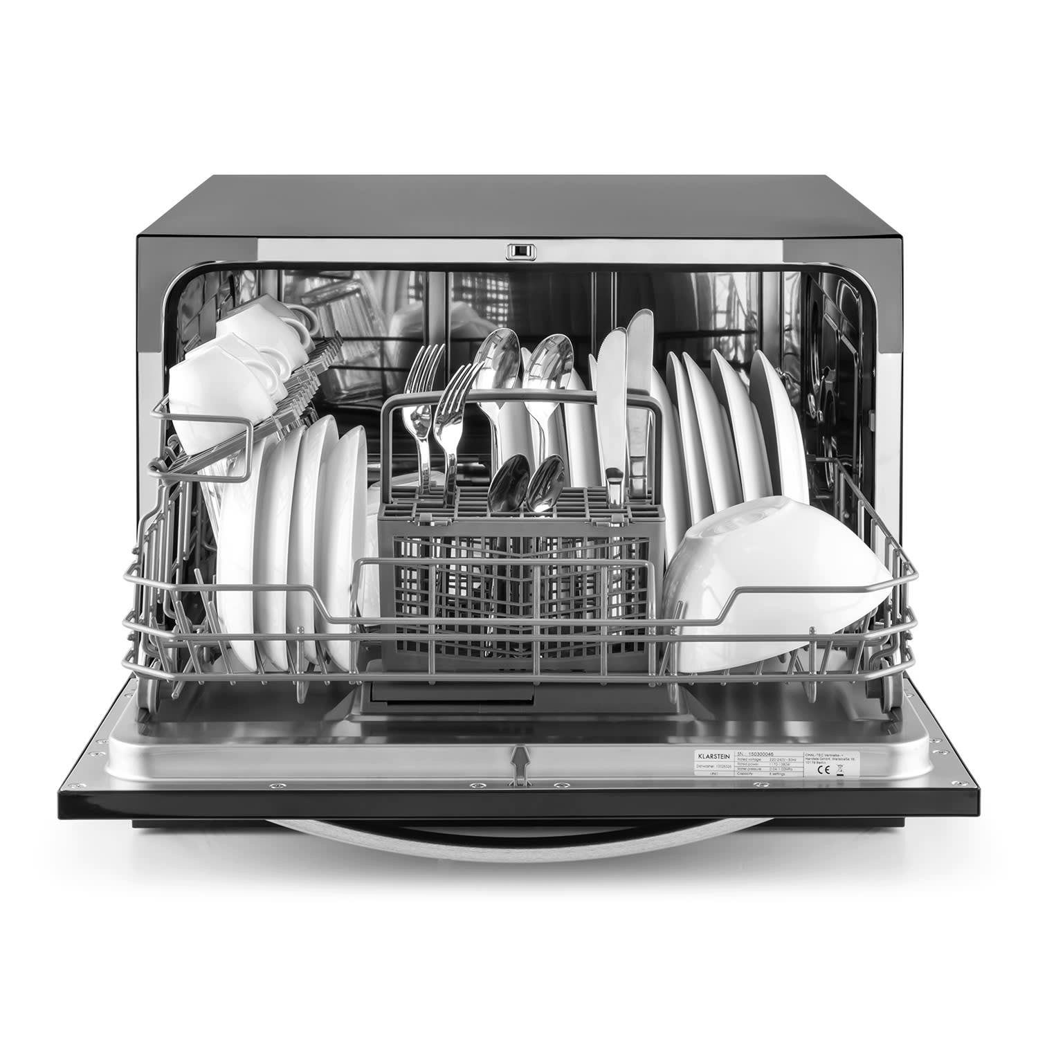 Klarstein Standgeschirrspüler Amazonia 6 Luminance Geschirrspüler Glasfront freistehend 1380W, 10028327A, 7 l, Einbau Geschirrspülmaschine vollintegriert Spülmaschine Spülmaschine