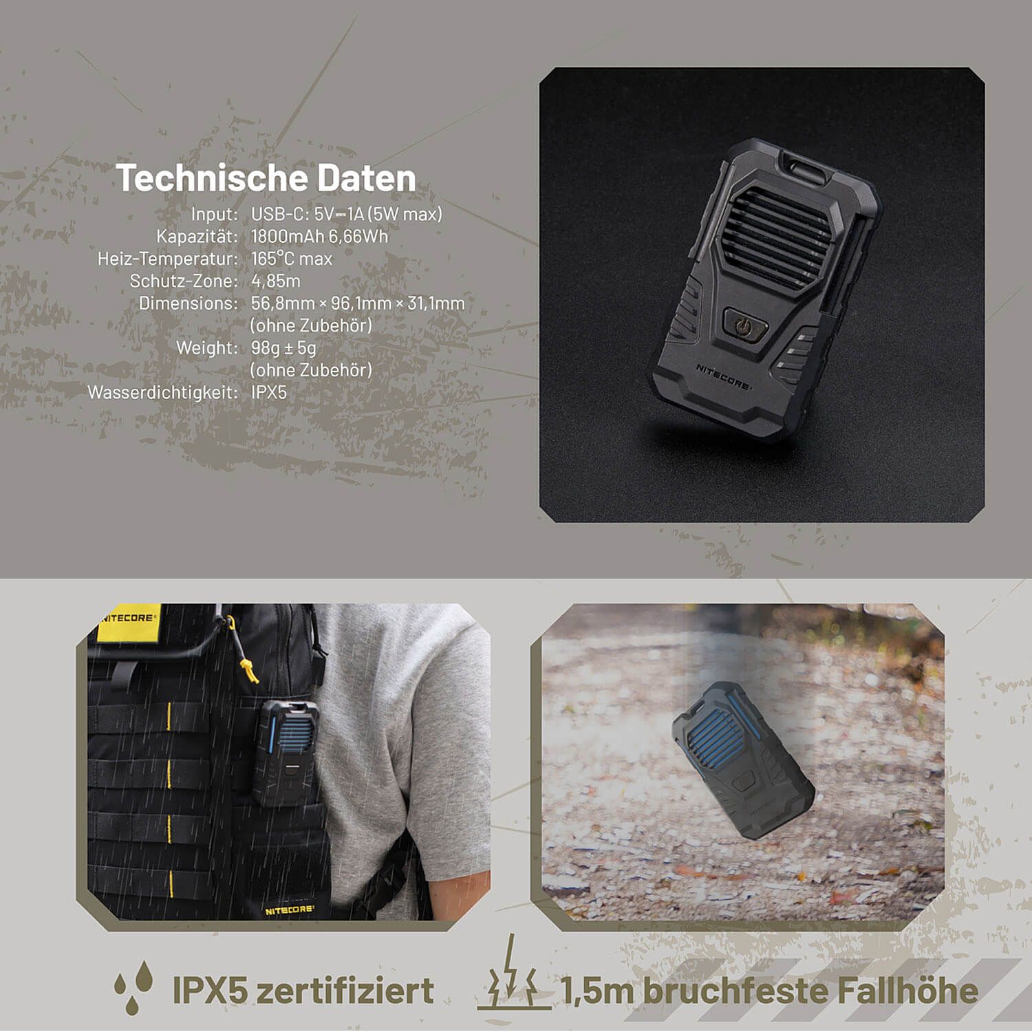 mobiles Mückenabwehrgerät EMR06 TAC