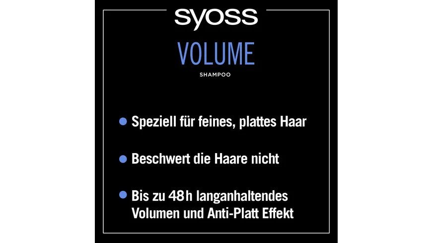 syoss Shampoo Volume 440 ml 440 ml