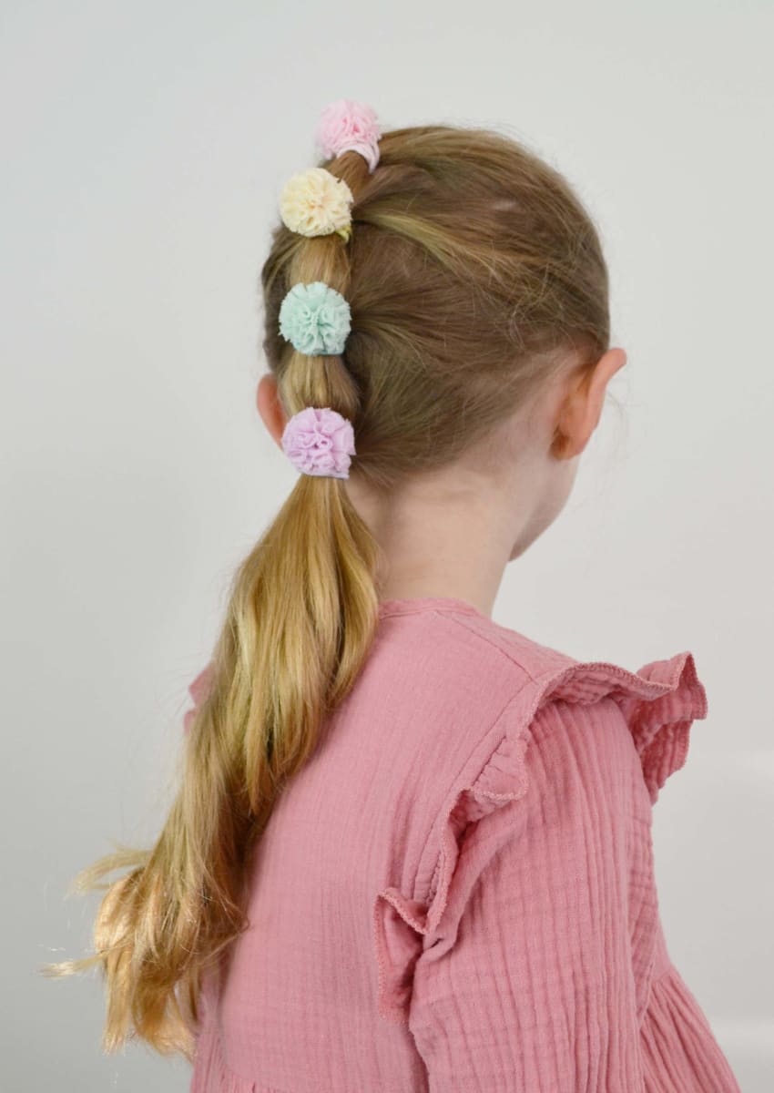 Haargummis Pompom, 4 St