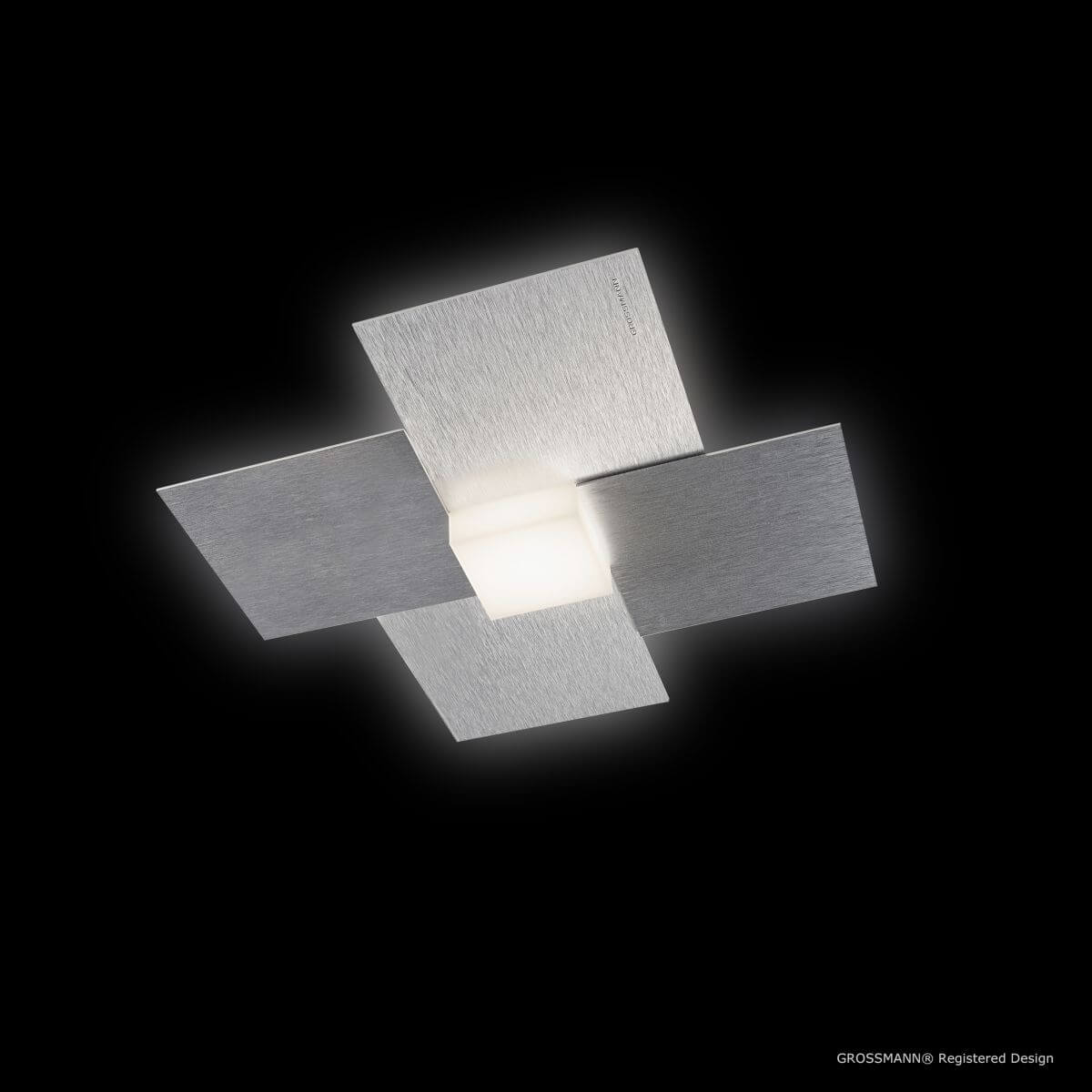 Grossmann 1-flg LED Deckenleuchte Creo Aluminium