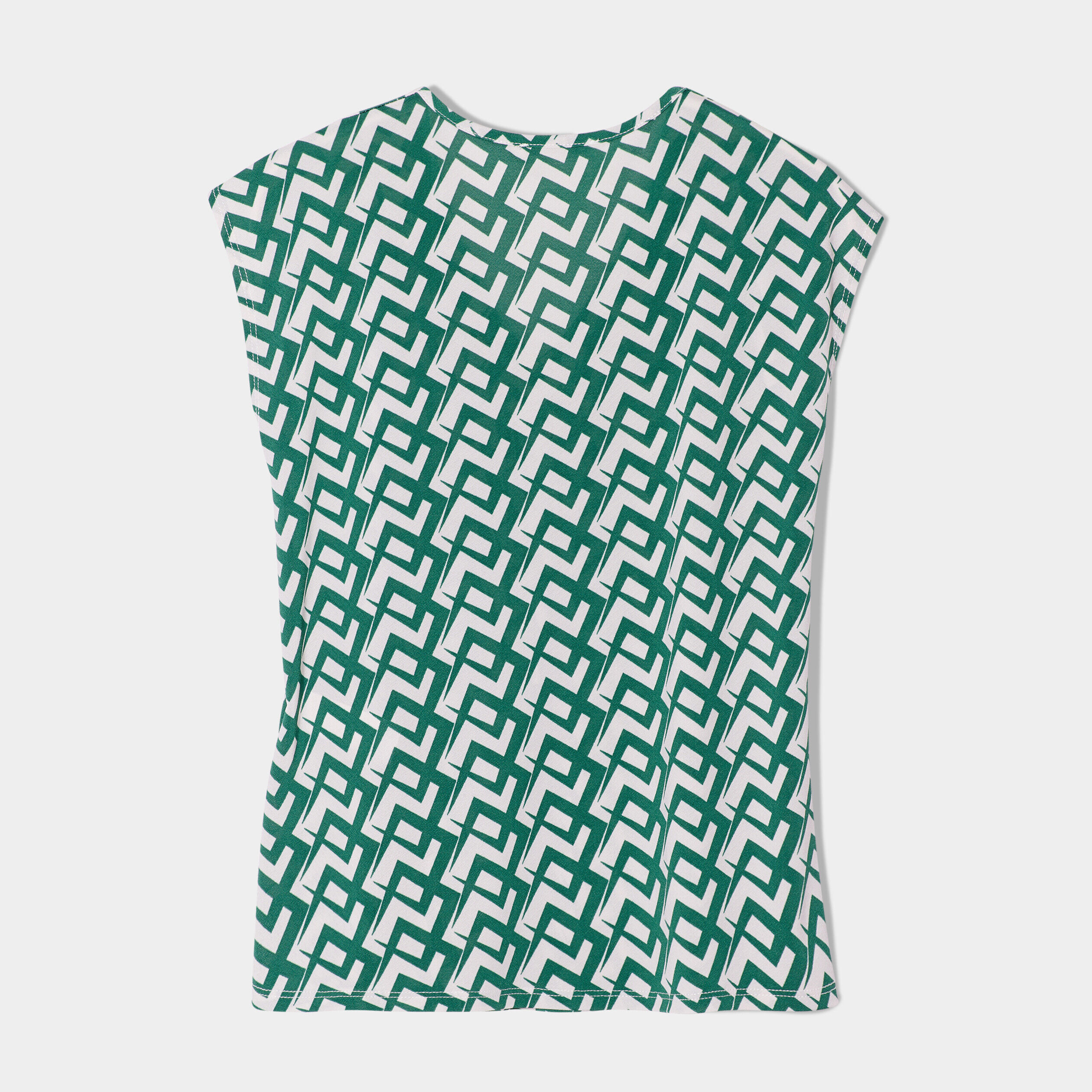 Blouse manches courtes vert femme | Cache Cache