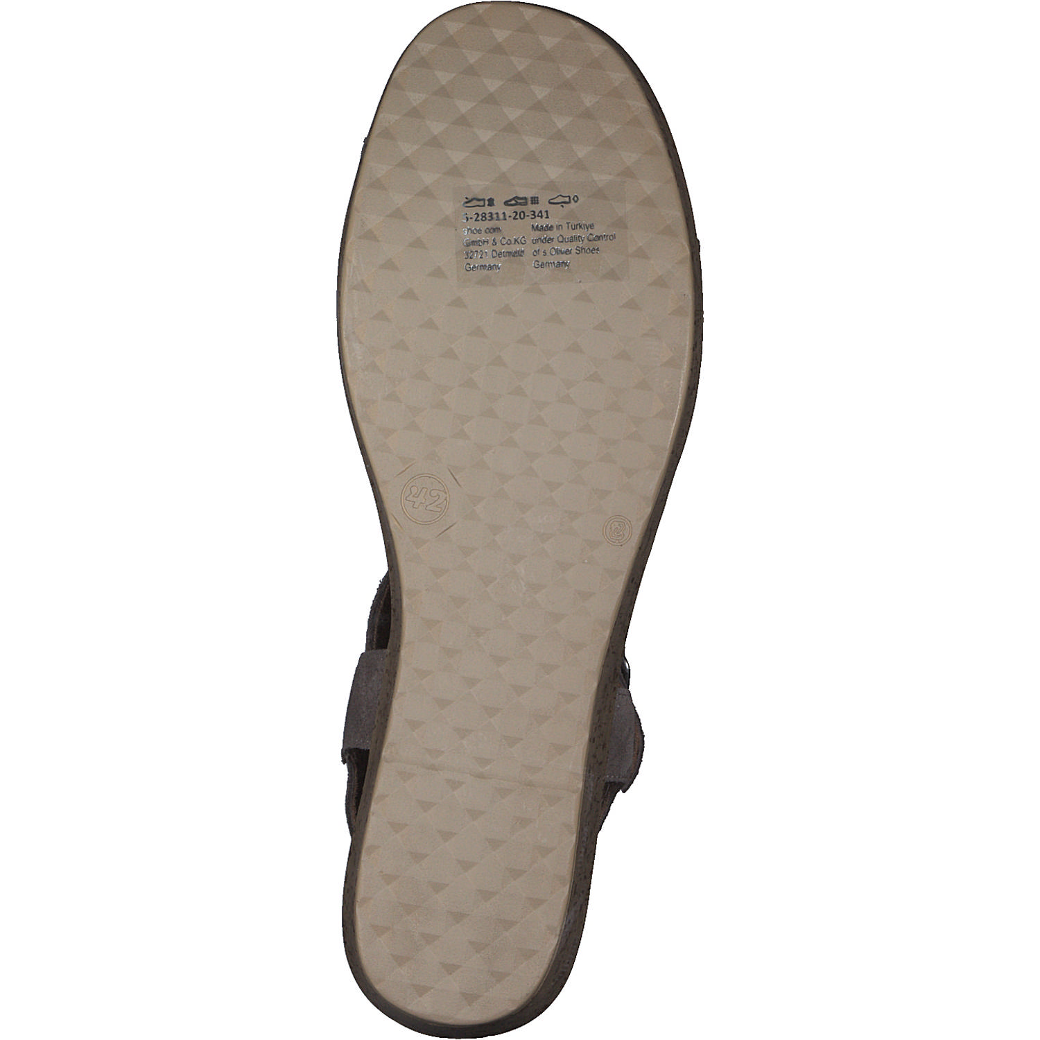 s. Oliver 28311, Plateau-Sandaletten, Damen, taupe