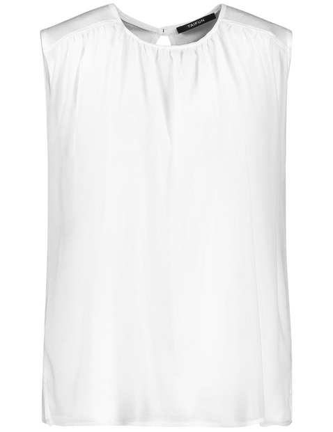 Blusentop mit Chiffon-Layer