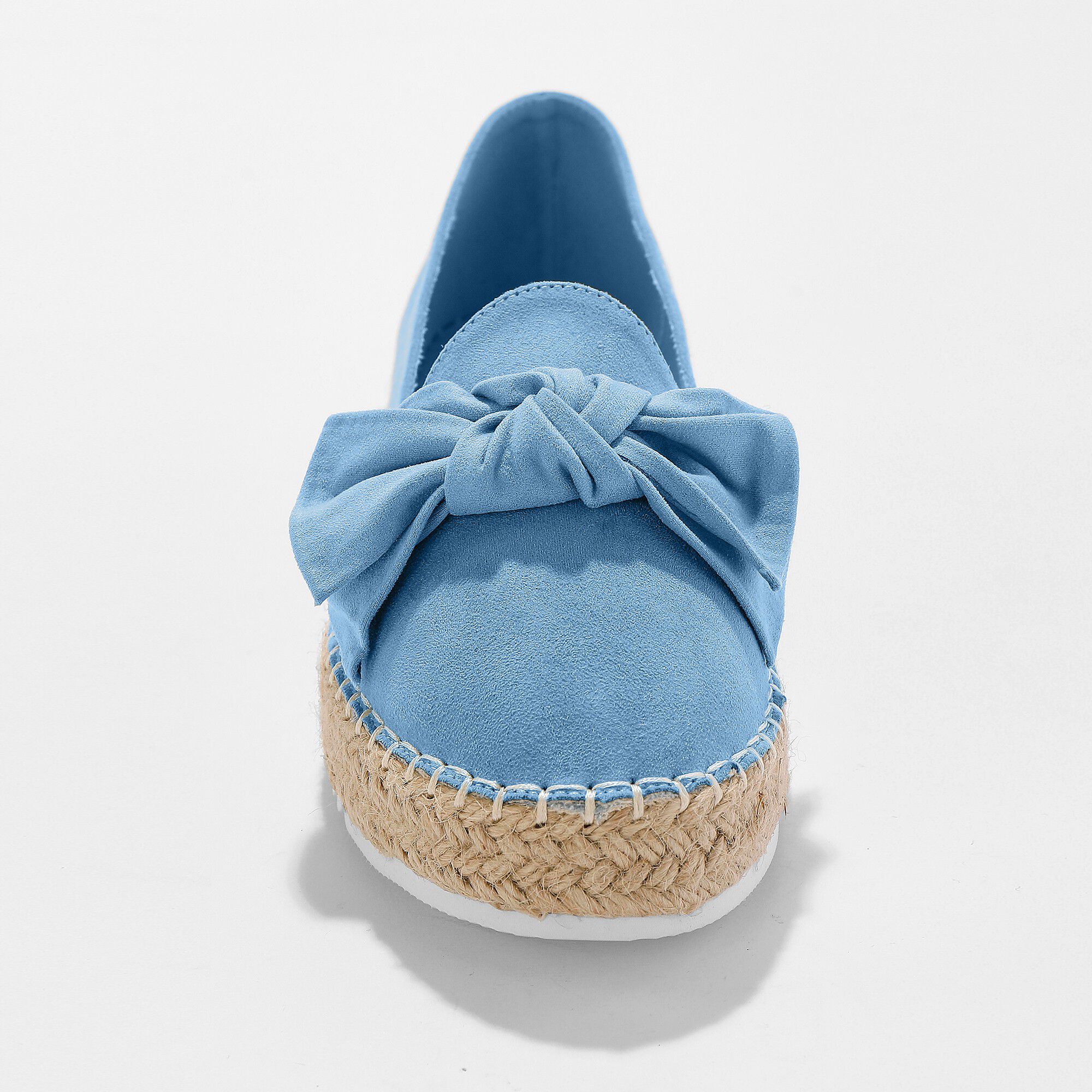 Mocassins espadrilles noeud à semelle corde crantée
