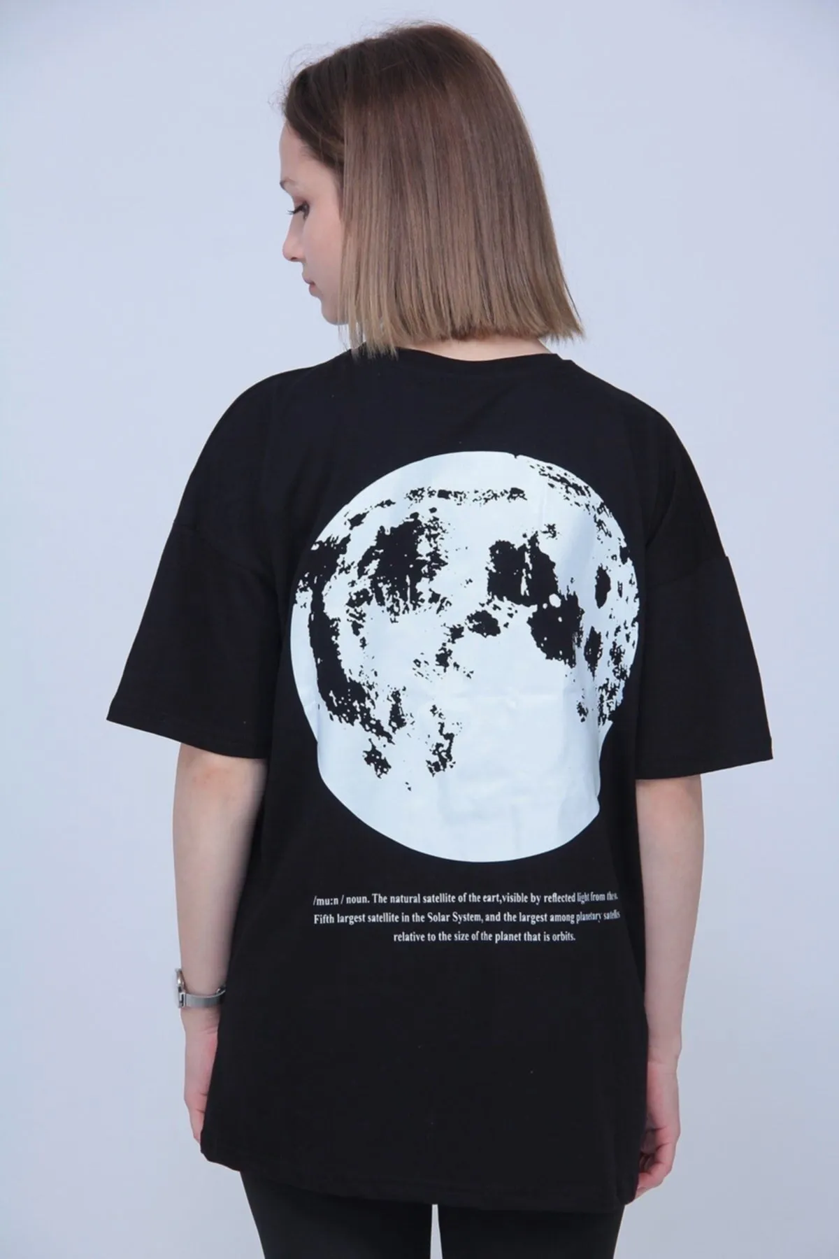 trendypassion  T-Shirt mit „Moon Back“-Aufdruck