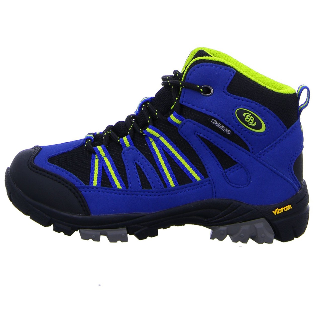 BRÜTTING Stiefel Jungen blau blau/schwarz/Lemon