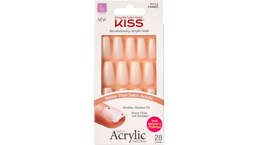 KISS Salon Acrylic Natural Nails - Strong Enough