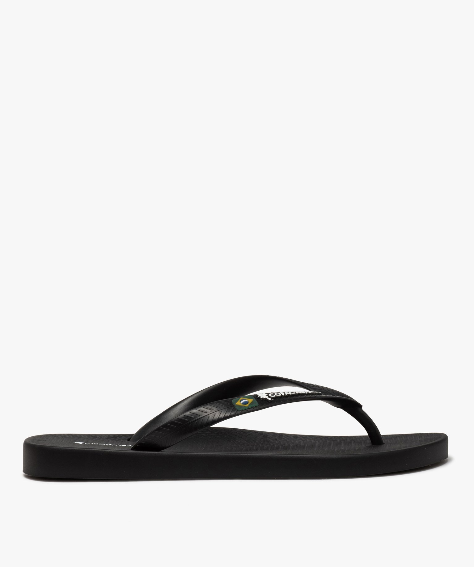 Tongs homme unies à bride souple - Copacabana noir | GEMO